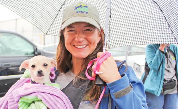 SFACC-GB volunteer jessica pup L